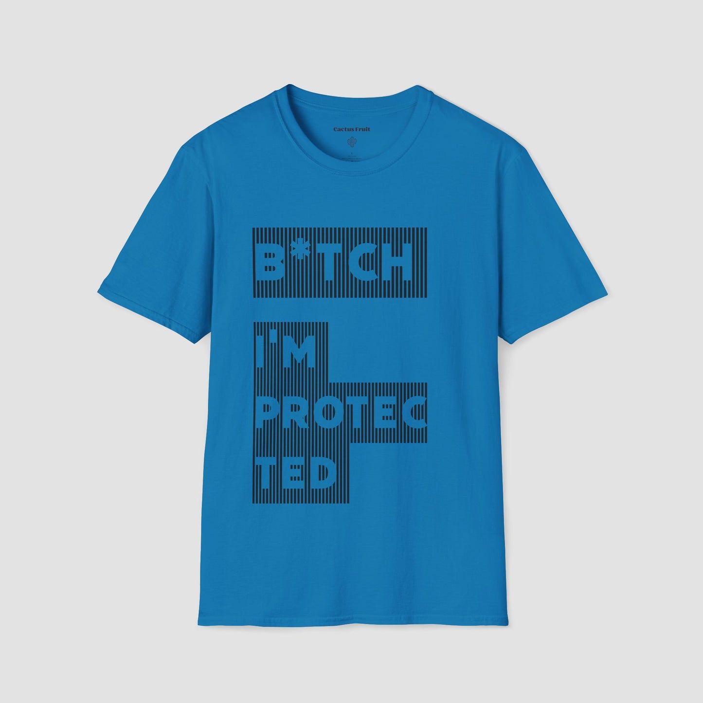 B★tch, I’m Protected Black Stripe T-Shirt