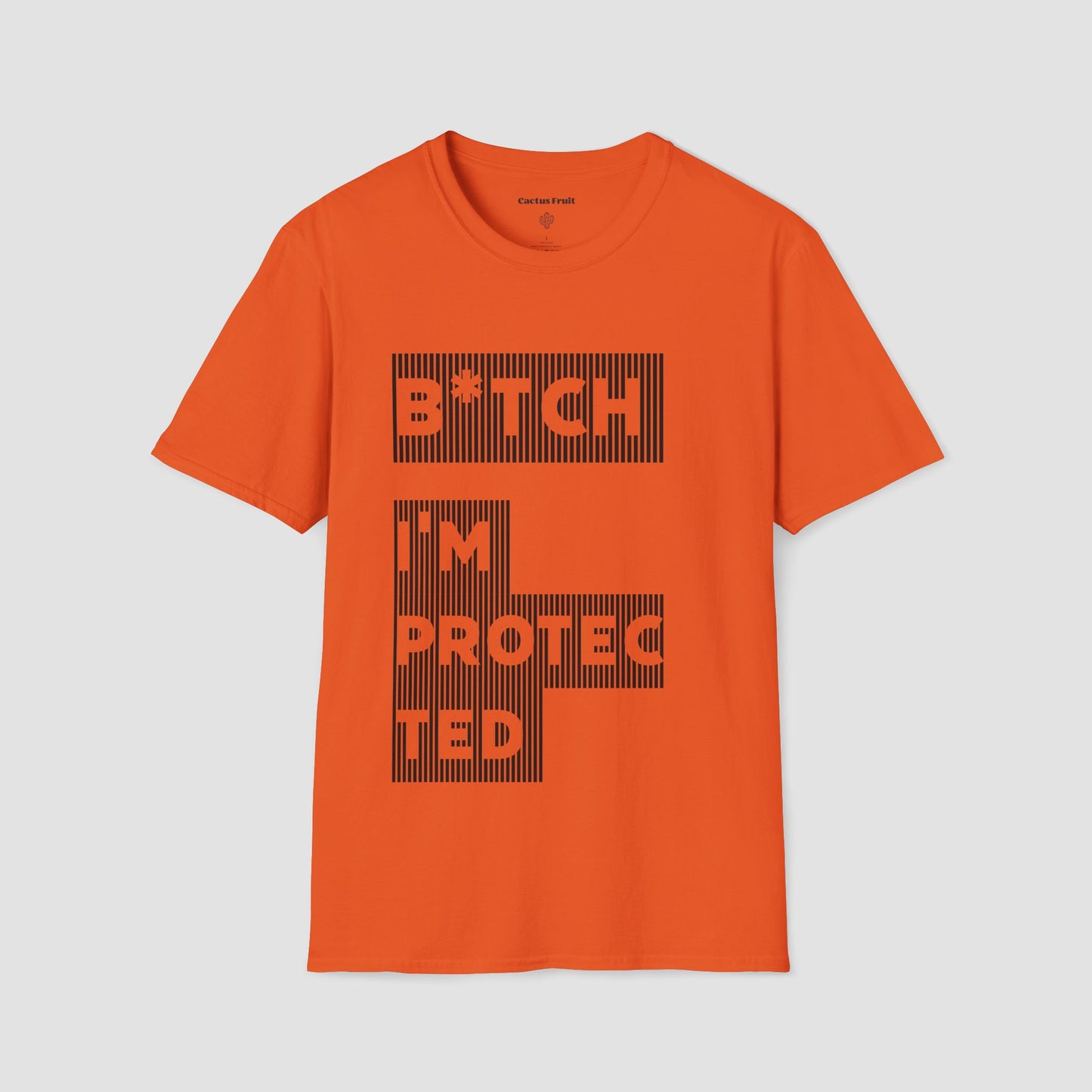 B★tch, I’m Protected Black Stripe T-Shirt