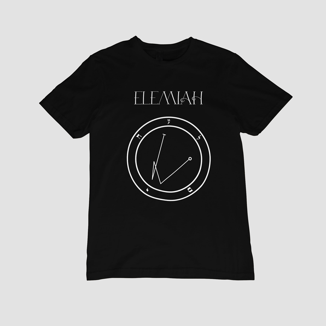 No.4_Elemiah Shem Hamephorash Guardian Angel T-Shirt in black with symbol of Elemiah on front.