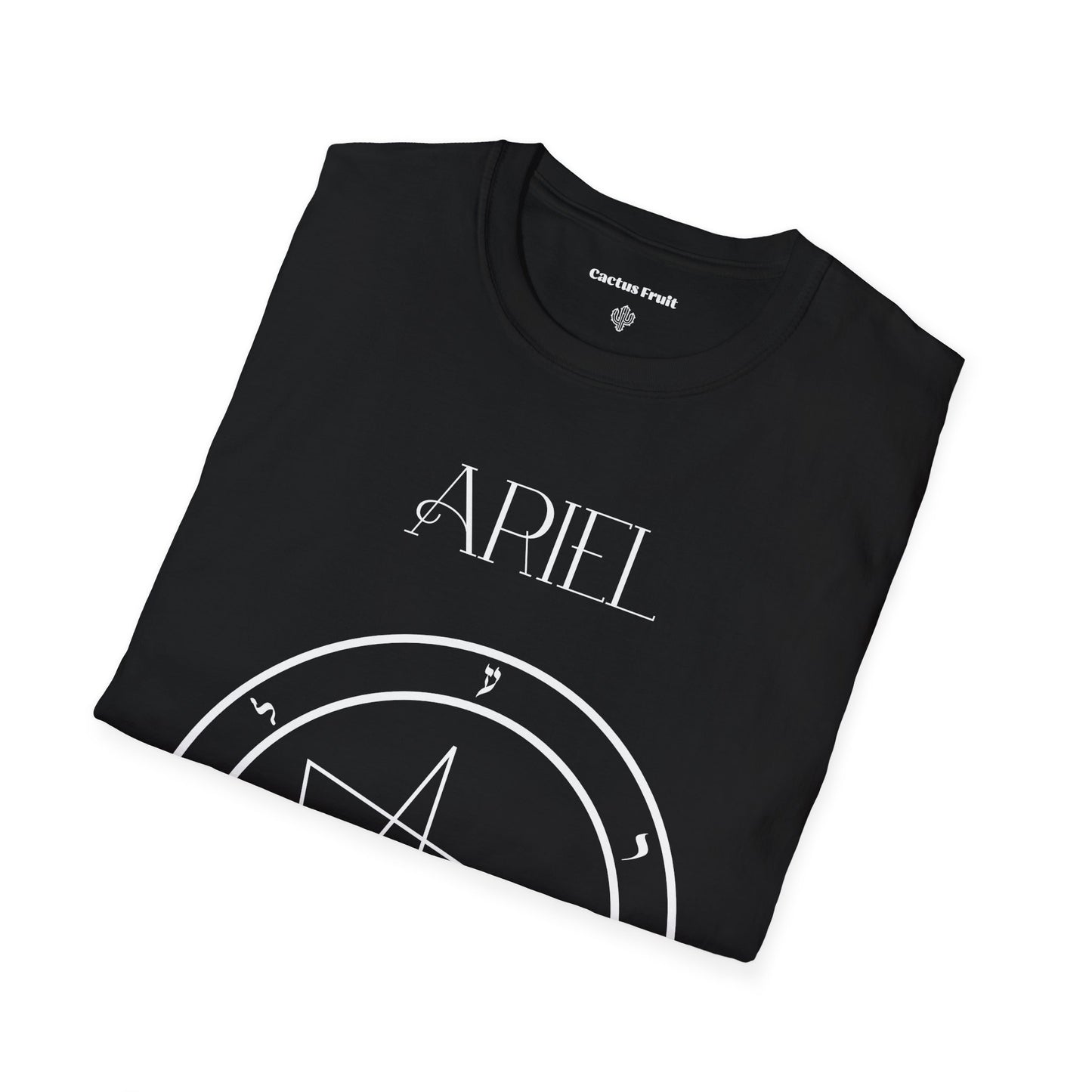 Folded Ariel T-Shirt in black.
