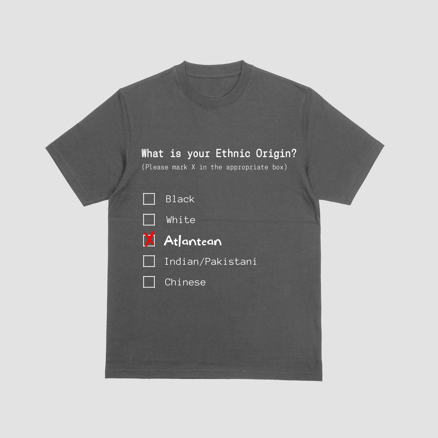 Atlantean ethnicity T-Shirt in Charcoal