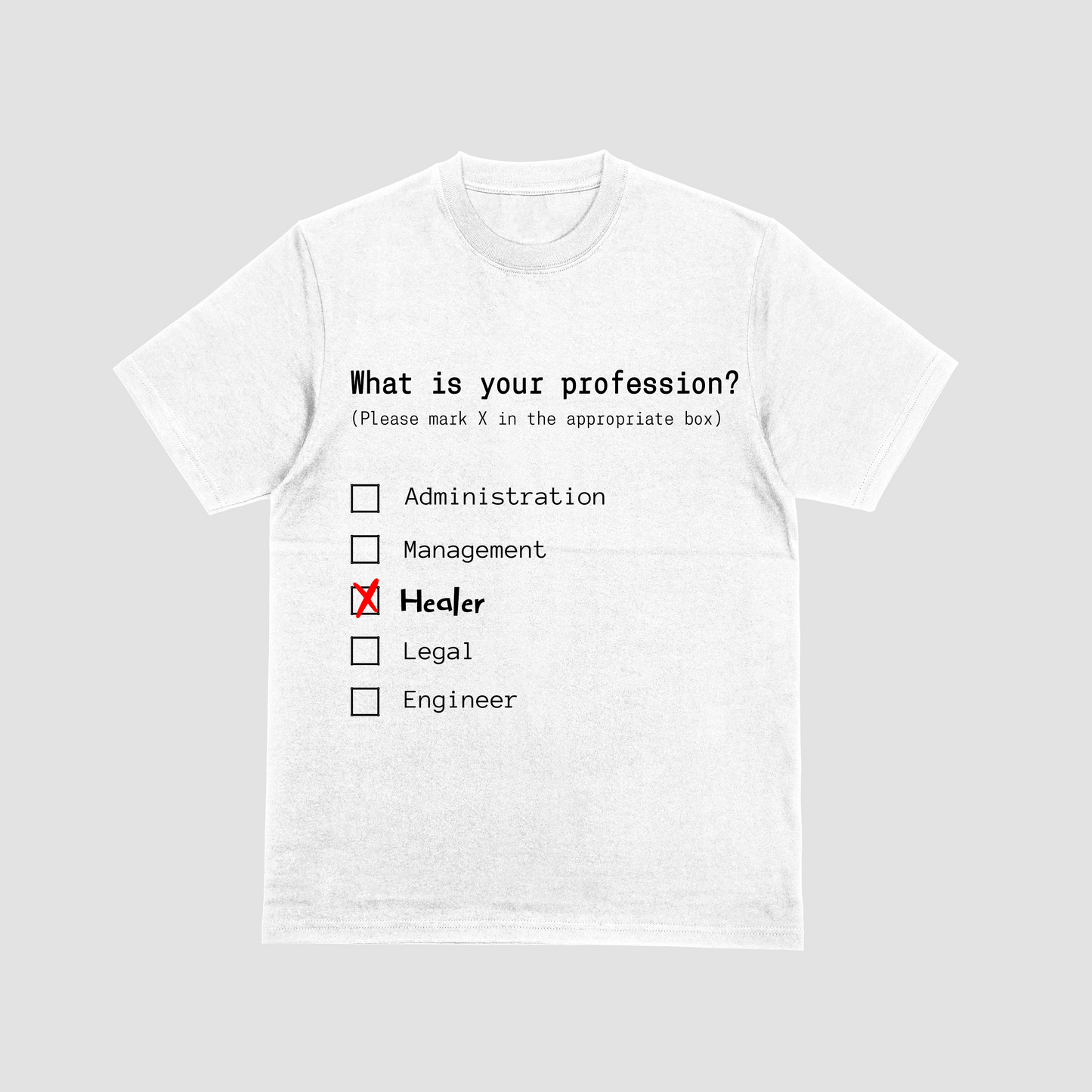 Healer Profession T-Shirt in White