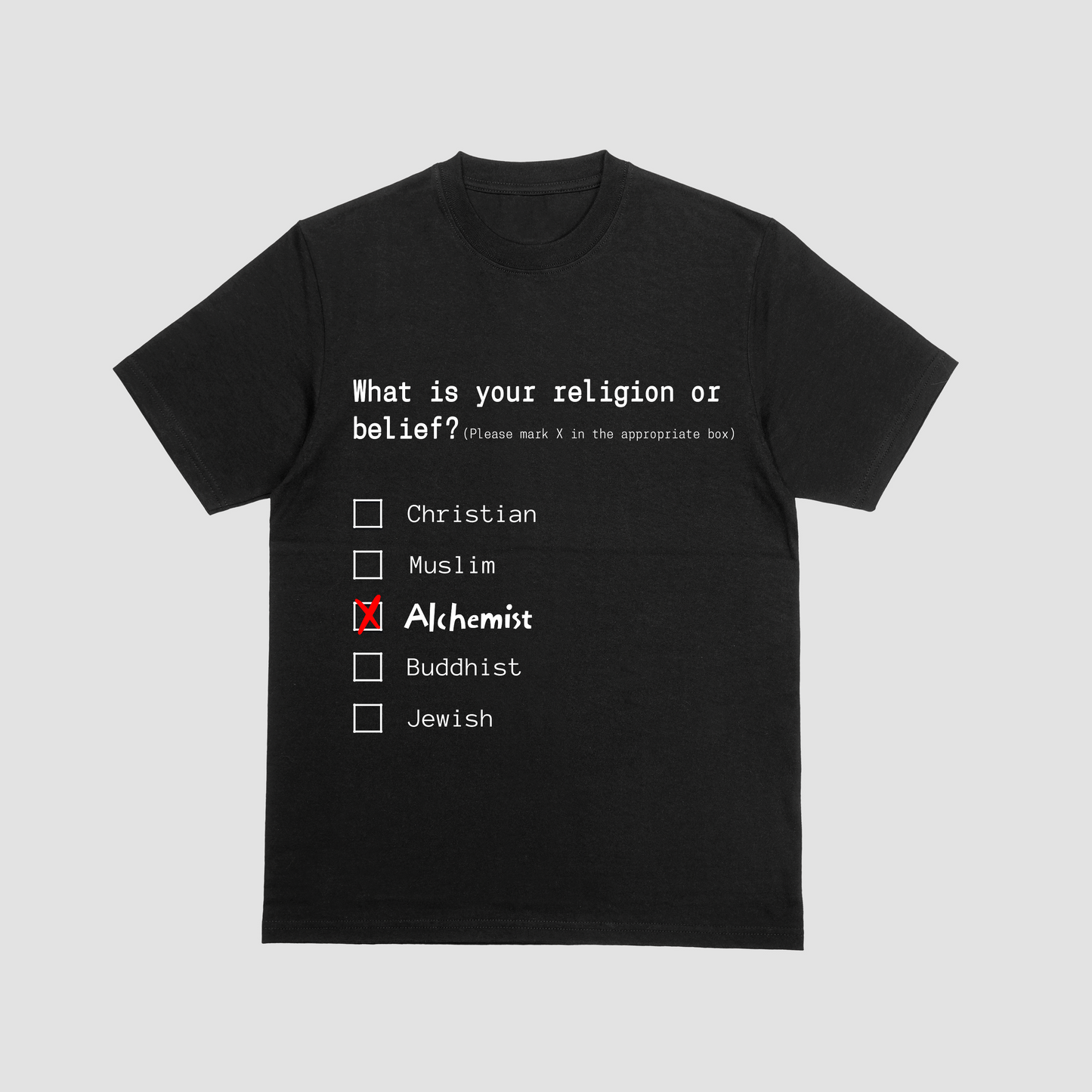 Alchemist Religion T-Shirt in Black