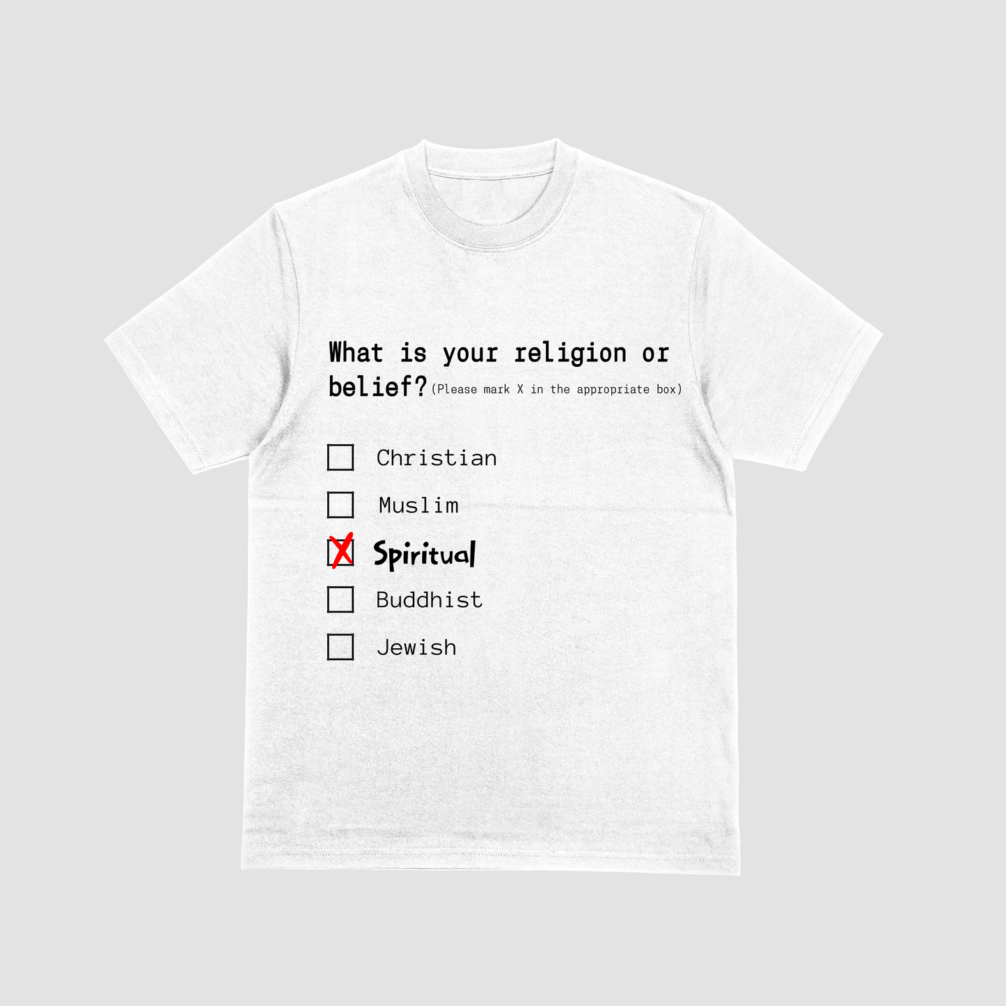 Spiritual Religion T-Shirt in White