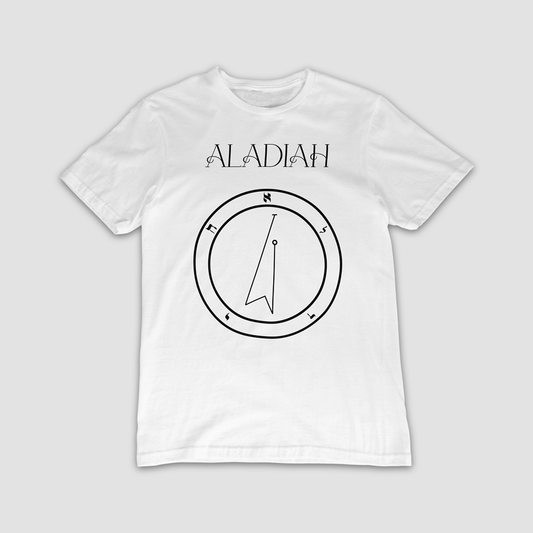 No.10 Aladiah Shem Hamephorash Guardian Angel T-Shirt in White with symbol of Vehuiah on front. 
