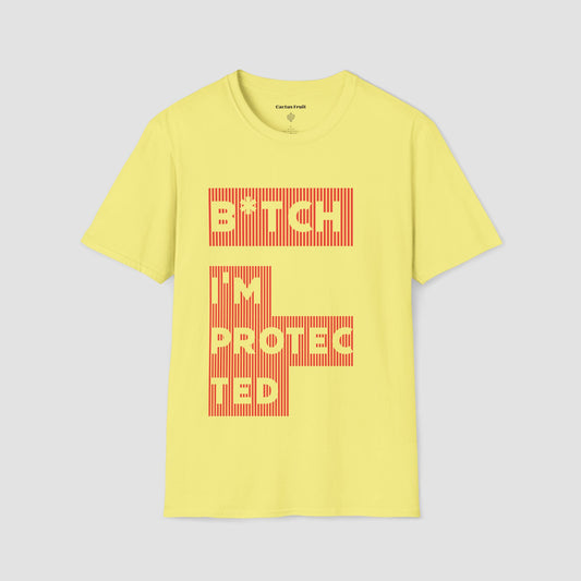 B★tch, I’m Protected Red Stripe T-Shirt