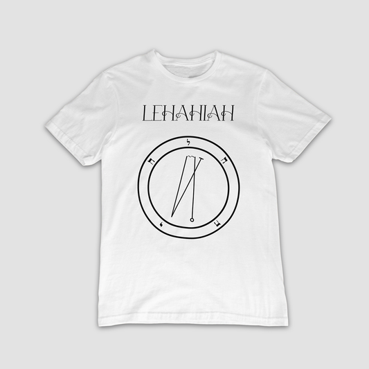 No.34 Lehahiah Shem Hamephorash Guardian Angel T-Shirt in White with symbol of Lehahiah on front. 