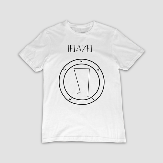 No.40 Ieiazel Shem Hamephorash Guardian Angel T-Shirt in White with symbol of Ieiazel on front. 