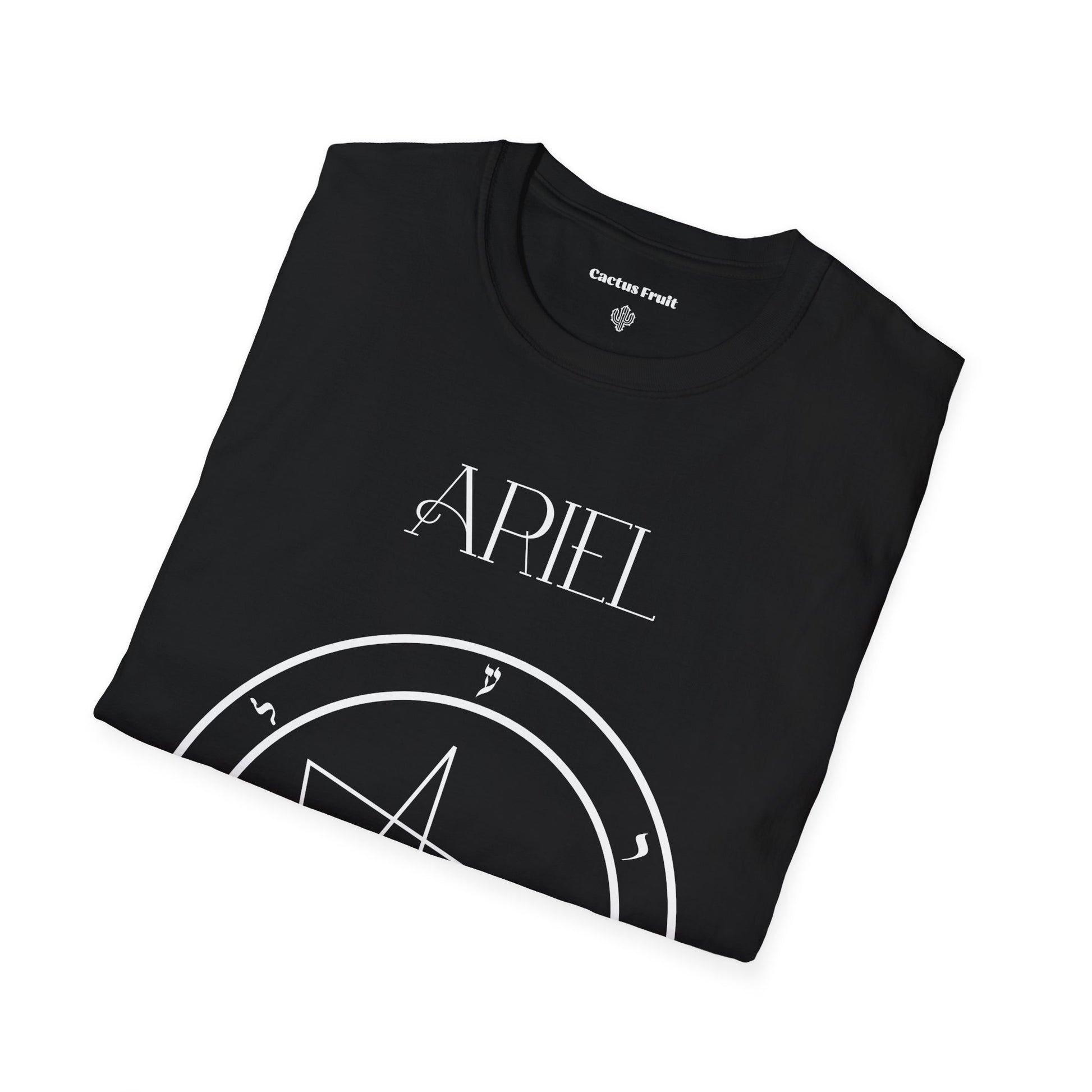 Folded Ariel T-Shirt in black.