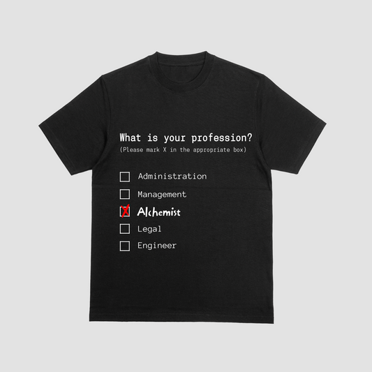 Alchemist Profession T-Shirt in Black