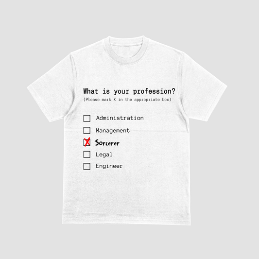 Sorcerer Profession T-Shirt in White